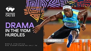 Andrews strikes 110m hurdles gold in WU20L  World Athletics U20 Championships Cali 2022 [upl. by Narra]