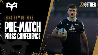 Prematch Press Conference Reuben MorganWilliams Vs Leinster [upl. by Sarge493]