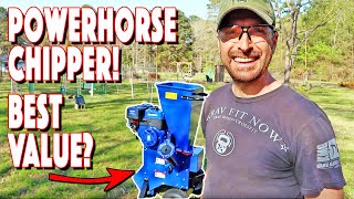 POWERHORSE Wood Chipper 420cc Full Assembly Instructions And First Use A MUST HAVE For A Homestead [upl. by Eimaral]