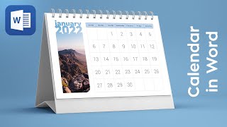 Calendar in Word in 5 minutes Learn how to create calendar in Microsoft Word simple tutorial [upl. by Oicnaneb895]