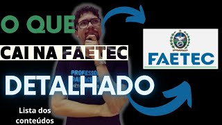 FAETEC 2024 TODOS os Conteúdos de Português e Matemática da PROVA [upl. by Standford]