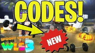 WEIGHT LIFTING SIMULATOR 3 NEW CODES SPOOKY UPDATE HALLOWEEN ROBLOX [upl. by Japeth]