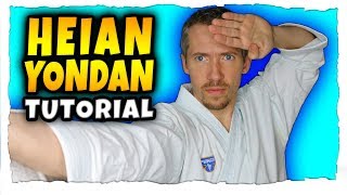 Heian Yondan Step By Step  Shotokan Karate Kata Heian Yondan Tutorial [upl. by Pyszka]