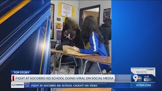 Fight at Socorro ISD school goes viral on social media [upl. by Asilak867]