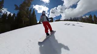 Attempting Breckenridges Snowboard Terrain Park I fall a lot  Day 9 [upl. by Nos]