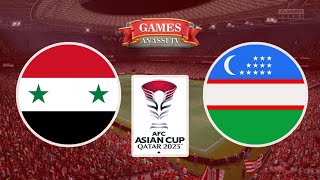 Syria vs Uzbekistan  Asian Cup 2024 Qatar  eFootball PES Gameplay PC HD [upl. by Carmella]