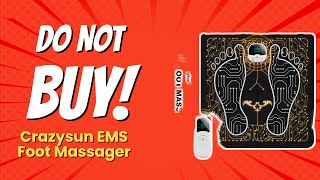 DO NOT BUY CrazySun EMS Foot Massager Until You Watch THIS 😱 [upl. by Shipley447]