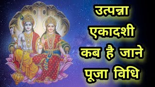 उत्पन्ना एकादशी कब है जाने पूजा विधि utpannaekadashi utpannaekadashi2024 [upl. by Nitsreik]