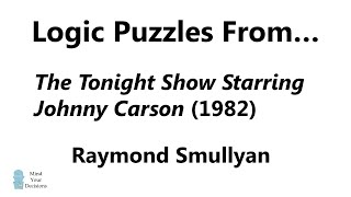 Logic Puzzles From The Tonight Show 1982 [upl. by Ahsik]