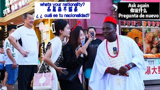 BENEFITS OF BEING BLACK IN CHINA SPEAKING CHINESE LIKE A CHINESE viral speakingchinese [upl. by Elleron796]