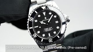 Steinhart Ocean One 39 Black Ceramic Preowned [upl. by Apur]