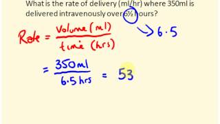 IV rate calculations for nurses  dosage calculations [upl. by Kannav]