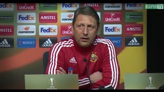 Pressekonferenz vor Valencia CF  SK Rapid Wien [upl. by Hegyera848]