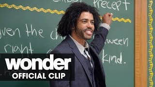 Wonder 2017 Movie Official Clip “Precepts”  Daveed Diggs Jacob Tremblay [upl. by Tocs755]