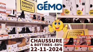 📢 GÉMO CHAUSSURES 😱 BOTTES amp CHAUSSURES FEMME 50 😇 gemo promotion arrivage soldes promo [upl. by Nnairac]