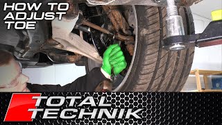 How to Adjust Toe In or Toe Out on your Front Wheels [upl. by Ennaeerb]