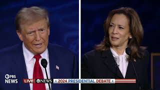 WATCH Trump claims BidenHarris destroyed the economy  ABC Presidential Debate [upl. by Tdnarb115]