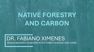 Native Forestry and Carbon [upl. by Strickler640]