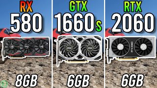 RX 580 8GB vs GTX 1660 Super vs RTX 2060 [upl. by Seuqramed]