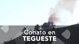 Conato de incendio forestal en la zona de La Orilla en Tegueste [upl. by Eamanna]