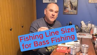 Fishing Line Size for Bass Fishing  Bass Fishing Tips [upl. by Llebanna]