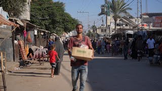 Palestinians in Gaza express sadness and grief over the death of Hassan Nasrallah [upl. by Arak]