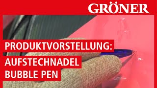 GRÖNER  Werkzeug  Produktvorstellung Aufstechnadel Bubble Pen  ToolsuNeed [upl. by Ahsienor29]