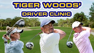 Tiger Woods Driver Clinic With Rory McIlroy and Nelly Korda  TaylorMade Golf [upl. by Naivaf]