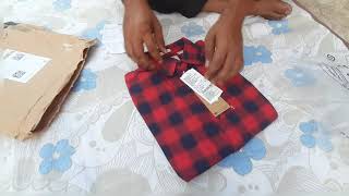 Levis Shirt unboxing  Levis Checked Casual Shirt Unboxing  Levis Shirt From Myntra Unboxing [upl. by Nraa]