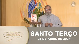 Terço de Aparecida com Pe Antonio Maria  05 de abril de 2024 Mistérios Dolorosos [upl. by Gasser]