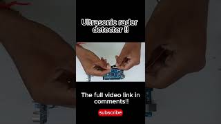 how to make ultrasonic radar detecter with arduino  DIY at home [upl. by Yuu]