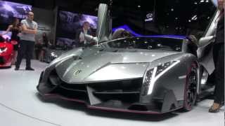 ジュネーブモーターショー2013 Lamborghini Veneno [upl. by Auqenehs]