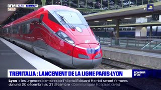 Trenitalia  lancement de la ligne ParisLyon [upl. by Olav648]