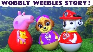 Peppa Pig Toys Wobbly Weebles Story [upl. by Sigismundo]