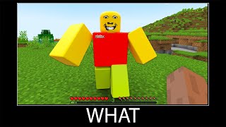 Minecraft wait what meme part 321 realistic minecraft Roblox [upl. by Lavoie]