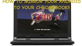 FREE NO DEVELOPER MODE How Mirror Your Android to a Chromebook [upl. by Pantheas]