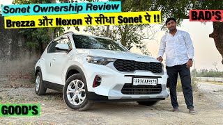 Kia Sonet HTE Base Model Ownership Review  1 Year 8000 Kms  YD Cars Review [upl. by Yremogtnom716]