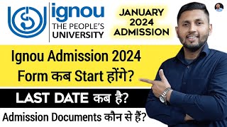 IGNOU Admission 2024 January  Admission Date  Last Date  Ignou Admission January 2024 Form [upl. by Leventhal743]