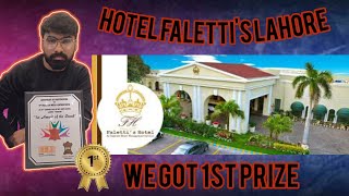 Hotel Falettis  Dinar Hotel Falettis  We Got 1st Prize Hotel Falettis Mall off Lahore 2024 [upl. by Parish320]