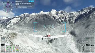 Lukla landing attempt 1  mid landing  daher tbm 930  MSFS [upl. by Nibbs420]