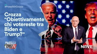 Crozza quotObiettivamente chi votereste tra Biden e Trumpquot  Fratelli di Crozza [upl. by Raymund]