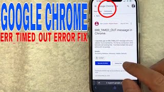 ✅ ERRTIMEDOUT Chrome Error Fix 🔴 [upl. by Culbert878]