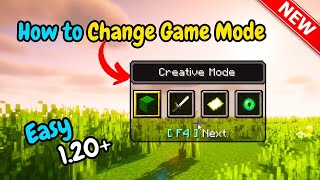 How to change game mode minecraft Updated [upl. by Aiyotal125]