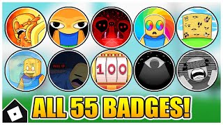 Slap Battles  How to get ALL 55 BADGES Flamarang Glove Update ROBLOX [upl. by Aliab411]