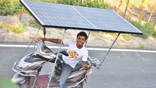 We Made Unlimited Range Solar Powered Electric Bike [upl. by Tikna]