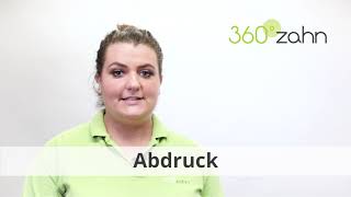 Abdruck  Was ist ein Abdruck  DentalLexikon  360°zahn [upl. by Lathrope322]