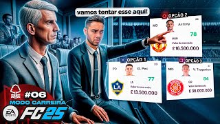 FC25 MODO CARREIRA EP6  FECHAMOS COM UM NOVO REFORÇO E A BUSCA PELO NOVO CRAQUE [upl. by Ardeen]