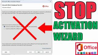 How to STOP Microsoft Office Activation Wizard from Popping Up [upl. by Orlene]