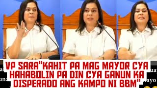 MALINAW NA PAHAYAG NI VP SARA DAHIL CYA ANG MALAKING HADLANG NG KALABAN NYA SA DARATING NA ELECTION [upl. by Kir]