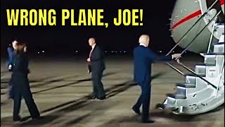 Did Joe Biden get on the WRONG PLANE Last Night 😂🤣 [upl. by Mcadams]